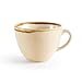 Produktbild Olympia Ofen GP330 Sandstein Cappuccino-Tasse, Porzellan, 230 ml Fassungsvermögen, creme (6 Stück)