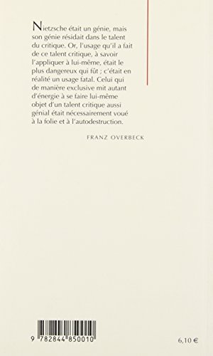 Book's Cover of Souvenirs sur Nietzsche