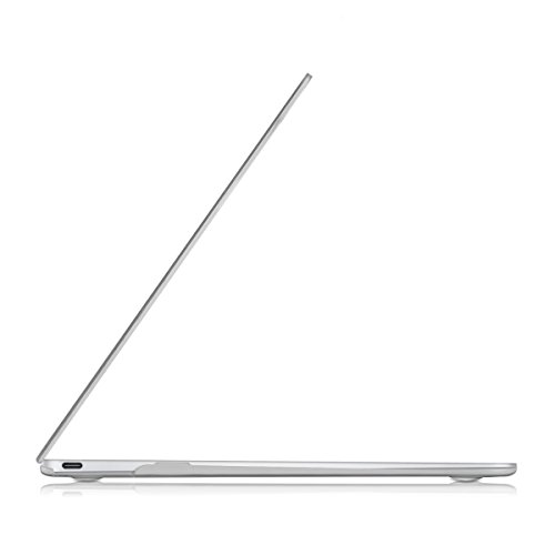 kwmobile Hardcase Laptop Hülle für Apple MacBook 12″ – Matt Transparent dünne gummierte Schutzhülle Cover Case Tasche - 3