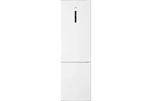 AEG RCB636E5MW Frigorífico Combi, Libre Instalación, 2,01 m, CustomFlex, Sistema Cooling 360 grados, Tecnología Twintech, Sistema MultiFlow, Display LED, Cajón ExtraChill, Luces LED, Blanco