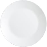 Luminarc Set of 12 Zelie Opal Glass Dinner Plates 25 cm | White, Opal Glass, Round Format, Gloss Finish, 25 cm, 12 Pieces, St
