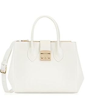 Furla Damen 941824 Weiss Leder Tote
