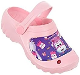 Girls Clogs PVC Sandals EU 24 to 35 UK Kids 6 to 13 1 2 3 Superwings (EU 28/29 UK 10/11, Pink)