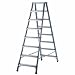 Produktbild Brennenstuhl Doppelstufenleiter Aluminium Handwerkerqualität 2x7 Stufen Höhe 190cm
