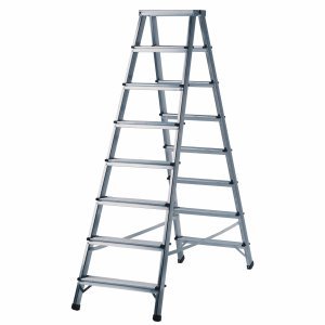 Preisvergleich Produktbild Brennenstuhl Doppelstufenleiter Aluminium Handwerkerqualität 2x7 Stufen Höhe 190cm