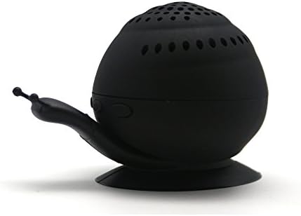DBigness Snail Waterproof Portable Wireless Bluetooth 4.0 Speaker with Cell Phone Holder, Built-in Mic and Rechargeable Battery supports all Bluetooth enabled devices and gadgets(Black)