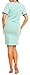 Happy Mama Women's Maternity Nursing Breastfeeding Nightdress Shirt Gown. 392p (Mint, 12)