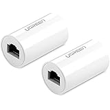 UGREEN RJ45 Coupler,Cat7 Cat6 Cat5e 8P8C Ethernet Lan Cable Connector,Network Keystone Extender Adapter with Thunder Protection (2 Pack)