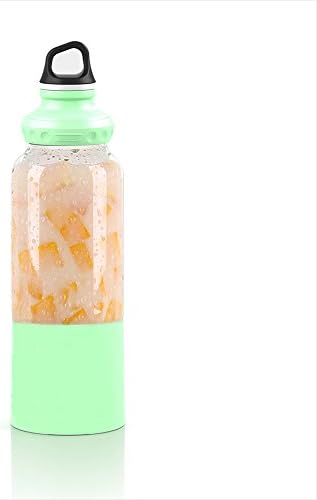 USB Portable Rechargeable Juicer Cup, Personal Mini Electric Juice Blender&amp;Mixer Smoothie Maker, 500ML Multi-function Fruit Juicer with 4000mAh Power Bank for Home ,Sports Outdoor, Traveling, Office(Green)