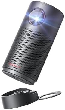 NEBULA Capsule Air Proiettore con Google TV, Ufficiale Netflix, 720p Smarter Mini Proiettore con Wi-Fi e Bluetooth, batteria 2 ore, Dolby Digital, ultra compatto per uso flessibile