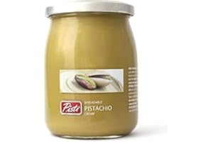 KING BAJ Pisti Sicilian Pistachio Cream Spread | Italian Sweet and Velvety cream | Great for baking And cooking | 600g MegaBargain