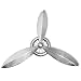 Produktbild vidaXL Wanddekoration Propeller Flugzeug Wandpropeller Silbern 152cm Aluminium