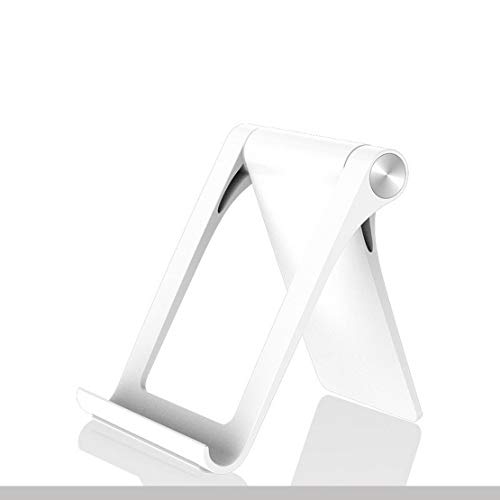 Preisvergleich Produktbild Justierbares extrem tragbares horizontales oder vertikales faltbares Tablettestativ aus Kunststoff mit rutschfester Basisausführung - Weiß