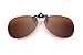 Produktbild UK1stChoice-Zone Unisex Flip-up Sonnenbrillen Klipp auf Polarisierte Sonnenbrille Gläsern Brille Sun-ClipON1304 (Braun)