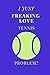 Produktbild I Just Freaking Love Tennis Problem: Sports Notebook / Journal (6''x9'')