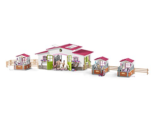 Schleich 42369 - Pferdebox mit Arabern und Pferdepflegerin - 5