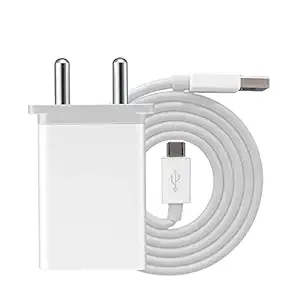 Ultra High Speed Mobile Wall Charger for iBall Slide 3G Q81 with 1 M Micro USB Data Charging Cable [2.4 Amp, Z 6, White]