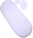 colchon moises 80x40 Este colchón hipoalergénico viene completo con una funda acolchada extraíble [un lado está acolchado] Fabricado con espuma hipoalergénica.