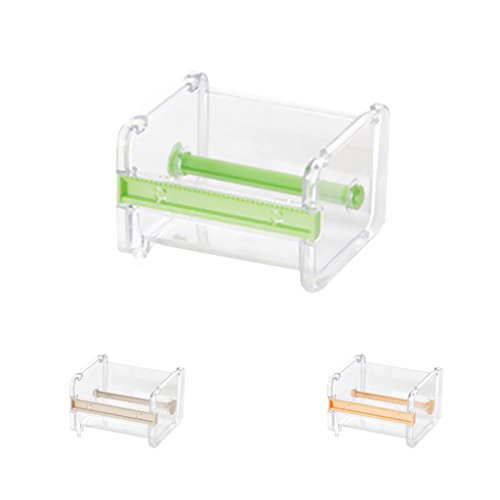 Gazechimp Bandabschneider Organizer Roll Dekoband Klebeband Halter Box – Grün, 10.3×9.1×7.1cm - 5