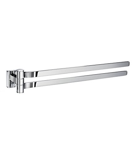Smedbo "Ice" Swing Arm Handtuchhalter, silberfarben