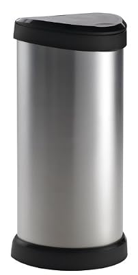 Curver 177729 Aspect Métal "Touch" Poubelle 40 L Métal