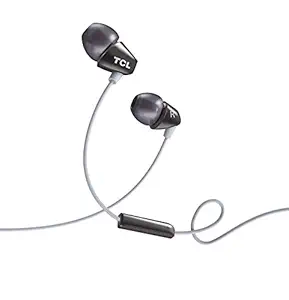 TCL SOCL100BK Socl 100 Wired in Ear Headphone with Mic (Phantom Black)