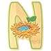 EverEarth Bamboo Letters N-Nest