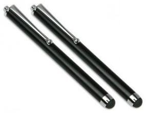 2x itronik® Stylus Soft Touch Eingabestift für Apple iPad 1 2 3 4 Mini Note iPhone 3G 3GS 4 4G 4S 5 Samsung Galaxy S2 S3 S4 Mini Google Nexus7 Nexus 7 Tab Touchscreen Tablet PC schwarz black Stylus Pen Stift