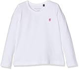  Marc O\' Polo Kids T-Shirt 1/1 Arm Camisa Manga Larga, Blanco (Bright White 1000), 104 para Niñas