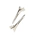 60 Pcs Single Prong Sectioning Clip Alligator Pinch Clips for Hair Bows Corker Bulk Craft DIY Long 45mm