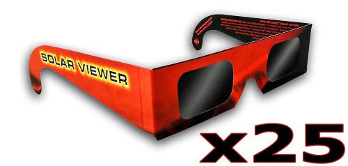 gl-25 película Gafas de Filtro Solar de polímero de  Negro (un Paquete de 25 DE Cada uno)