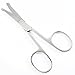 Brand New Stainless Steel Nose Hair Scissors Ear Facial Trimmer Cutter Fashion Beauty Tool 3.75 Inch + Free Pouch