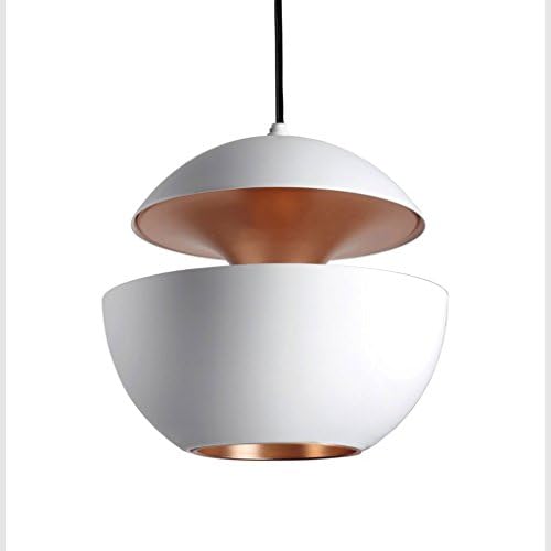 Cnanli postmodern aluminum pendant light elegant LED chandelier adjustable restaurant bar table lamp creative bedroom bedside lamp hanging ligh ( Color : White )