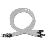 Câble d'Extension de Redémarrage LED HDD Shakmods 30 cm pour Panneau Avant à Gaine Blanche