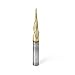 Produktbild Amana Tool 46280 CNC 2D and 3D Carving 6.2 Deg Tapered Angle Ball Tip x 1/32 Dia x 1/64 Radius x 1 Cut Height x 1/4 Shank x 3 Inch Long x 3 Flute Solid Carbide ZrN Coated Router Bit by Amana