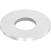 Ronde ø 80mm, Stärke 6mm, mit ø 34,1mm Mittelbohrung, einseitig geschliffen, mit Längsschliff