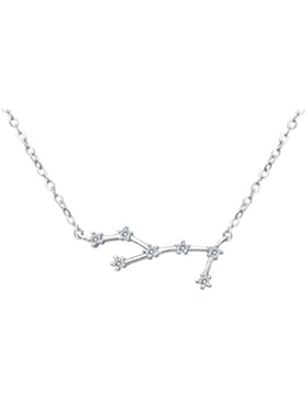 Geburtstagsgeschenk - Clearine Damen 925 Sterling Silber Cubic Zirconia 12 Sternbilder Sternzeichen Horoskop Astrologie...