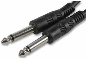 Aptii - Guitar Amp Cable 6.35mm To 1/4" Mono Jack Plug Lead 1m