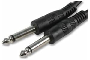 TONG YANG Cable-Core - Guitar Amp Cable 6.35mm To 1/4in Mono Jack Plug Lead 2m for Musical Instrument