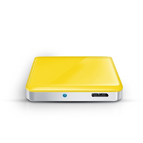 CSL - USB 3.0 2,5" SSD / SATA Festplattengehäuse extern | UASP und SATA3 fähig | für 9.5mm 7mm SATA I/II/III, SSD, HDD | USB 3.0 (5 GBit/s) inkl. UASP Mode (USB 3.0 Booster) | WerkzeugloseInstallation | für PC / Mac / Notebook | gelb