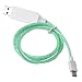 Produktbild Sunhoyu Usb Type C Kabel Anker,Typ C Ladekabel Fließende LED Glow Daten Sync Kabel Für Samsung S9 S8 Xiaomi 5S 6 8