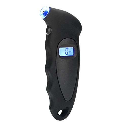 SAFELIFE Manometro Digitale 100 Psi (2 Pezzi) | Display LCD Retroilluminato | Per Pressione Pneumatici Auto