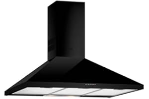 Teka DBB 60/70/90 - Campana (Canalizado/Recirculación, 440 m³/h, Montado en pared, Negro, Giratorio, Metal)