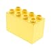 Produktbild 1 x Lego Duplo Bau Basic Stein hell gelb 2 x 4 x 2 hoch 2x4x2 8er für Set 3276 31111