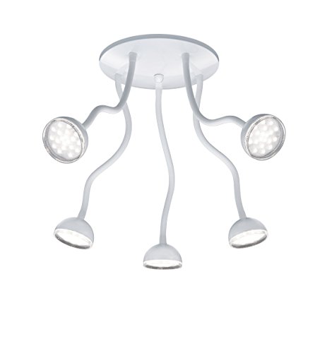Preisvergleich Produktbild Trio Leuchten LED-Deckenleuchte in Kunststoff weiß glänzend 672810501