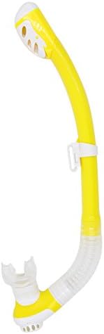 Moobom Unisex Silicone Diving Tube,Snorkel with Silicone Mouthpiece, Swim Snorkel, Ultra Dry Snorkel Ideal for Snorkelling, Apnea and Diving