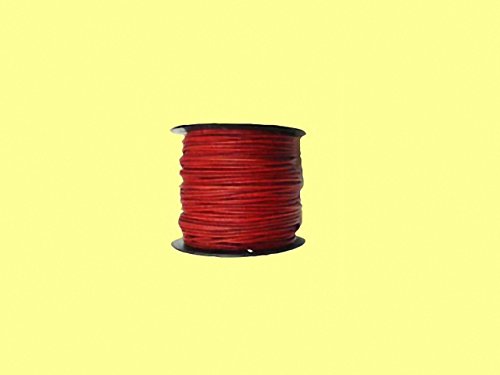 Magic and Arts Lederband 2mm rot gewischt