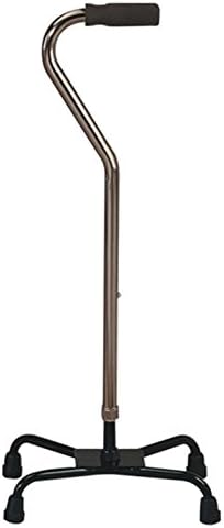 LRZNGZ quadropods walker Bronze Aluminum alloy the old man portable lifting turn copper quadripod cane