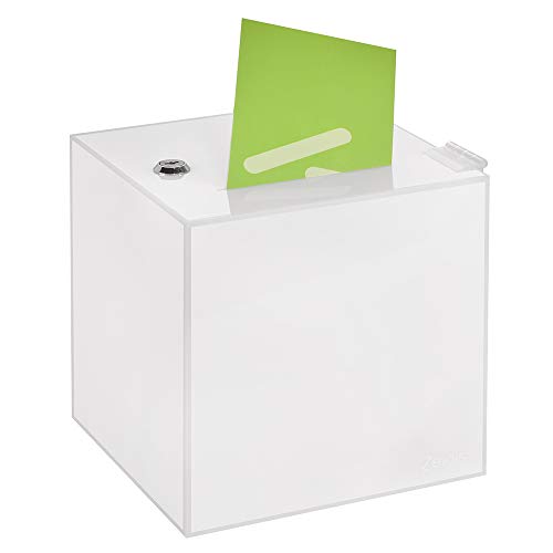 Zeigis® - Scatola in vetro acrilico opalino, 200 x 200 x 200 mm