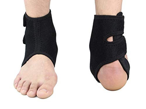Preisvergleich Produktbild Faneli Fußbandage mit StabilisatorenKnöchelbandage- verstellbare Fußgelenkbandage mit Klettverschluss – Sprunggelenkbandage –1 Pair